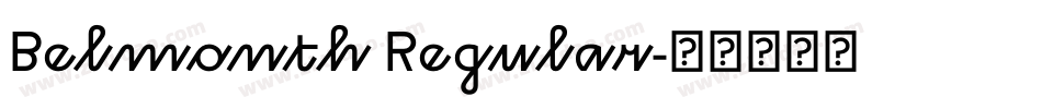 Belmonth Regular字体转换